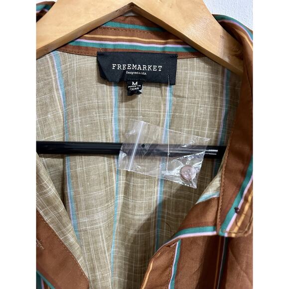 Free Market Boho Dress Brand New Size Medium With Buttons & Belt - Picture 3 of 6